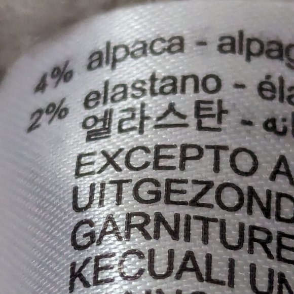 Zara Wool Blend Chain Collar Cropped Sweater S - Picture 13 of 16